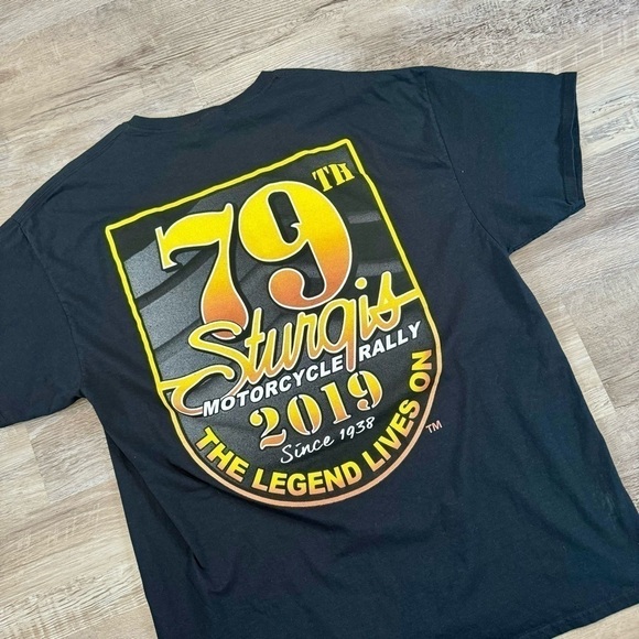 Harley-Davidson Other - Sturgis biker motorcycle festival rally t shirt black size men’s XL 23x30